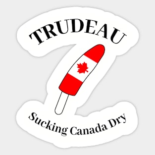 trudeau lollipop Sticker